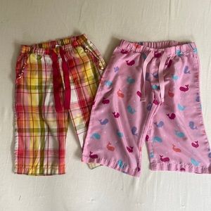 2 pairs Gap size 6 sleep shorts